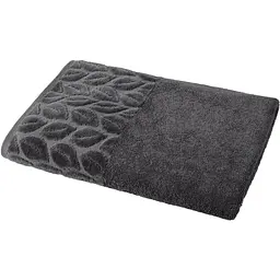 Рушник махровий Soho Leaves 90х150 см Dark Gray (90*150 Leaves Dark Gray)