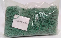 Банківські гумки, Plast, №100, зелені, 1,5 мм, діаметр 100 мм, 1 кг, для пакування та в'язання зелені