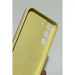 Оригінальний силіконовий чохол Silicone Cover для Samsung Galaxy S22 Yellow Black EF-PS901TYEGRU S901 - мініатюра 6