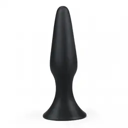 Анальна пробка LoveToy - Lure Me Silicone Anal Plug S, 11.5х2.7 см, чорний
