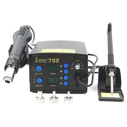 Паяльна станція Lukey 702 фен, паяльник - мініатюра 8