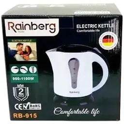 Електрочайник дисковий пластиковий Rainberg RB-915 1 л 1100 Вт - мініатюра 5
