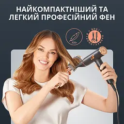 Фен Rowenta T-Shape Maestria Nano 1700 Вт чорний (HY8310F0) - мініатюра 16