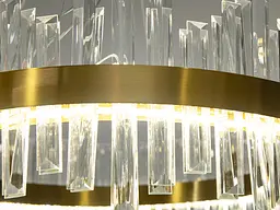 Підвісна LED-люстрацвіт латунь Diasha 836/600BR кришталева, 135 Вт, 58 см, 14-20m2 - мініатюра 7