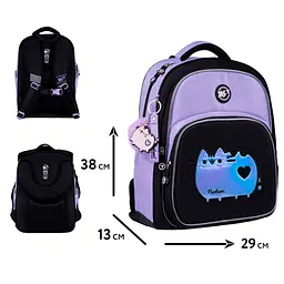 Рюкзак шкільний напівкаркасний Yes Pusheen Shiny S-91 - мініатюра 2