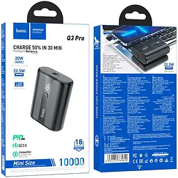 Зовнішній акумулятор Hoco Q3 Pro 10000mAh 25W Black [130199] - мініатюра 6