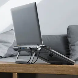 Підставка для ноутбука ACEFAST E5 PLUS USB-C multifunctional stand HUB for laptop - мініатюра 3