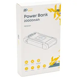 Батарея універсальна PowerPlant 20000mAh, PD/18W, QC3.0, USB-C, USB-A*2, Wireless, Solar panel (PB930487) - мініатюра 6