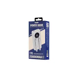 Батарея універсальна Remax 20000mAh, 22.5W, Black (RPP-38 / 45364 / White) - мініатюра 2