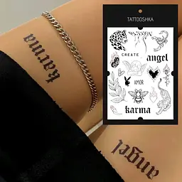 Тату тимчасове в наборі Брутальний Tattooshka LB-147 Різнокольоровий shop (4825800010228) - мініатюра 4