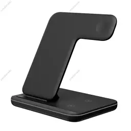 Зарядний пристрій 3 IN1 NEW All WIRELESS (iPhone, iWatch, AirPods) 15W FAST ORIGINAL Чорний