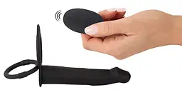 Насадка на пеніс Black Velvets RC Double Fucker 13.1 см (чорний) - мініатюра 15