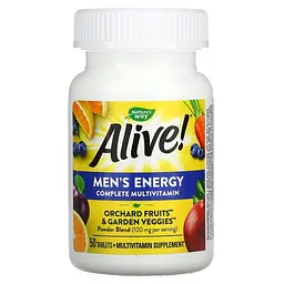Комплекс для здоров'я чоловіків Nature's Way Alive! Men's Energy, 50 таблеток - мініатюра 3