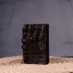 Чоловічий шкіряний картхолдер KARYA 10.4х6.2х1 см acs0025916 - мініатюра 7