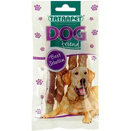 Ласощі для собак TatraPet Dog палички з качиної шкіри та курки 45 г