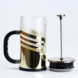 Заварник френч-прес Haus Roland HR-505-5 Gold 1л - мініатюра 2
