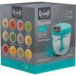 Подрібнювач овочів чопер Krauff Fusion 900 мл (26-203-114) - мініатюра 4