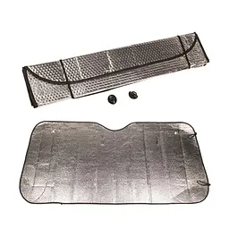 Сонцезахисна шторка на лобове скло 132x69x0,25 см Срібляста (91550001) - мініатюра 2