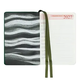 Щоденник діловий Leo Planner 2027 Flow А6 м'який зелений 352 сторінки (252791) - мініатюра 4