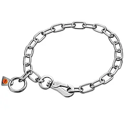 Нашийник Sprenger Collar with Hook Medium Link для собак з карабіном, середнє звено 3 мм, нержавіюча сталь