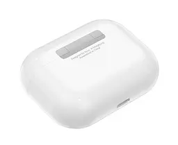 Бездротові навушники Hoco EW04 TWS Bluetooth 5.0, з мікрофоном, вакуумні, білі - мініатюра 3