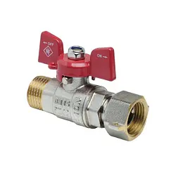Кран кульовий Nolf classic 1/2" прямой з накидною гайкою NFC.821-06 (NF3153) - мініатюра 1