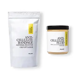 Набор Hillary Антицеллюлитные обертывания + жидкость с маслом ксимении Anti-cellulite African Ximenia (6 процедур)