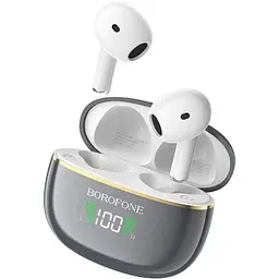 Навушники Borofone BW30 Cheerful true wireless BT headset Bright Metal Gray