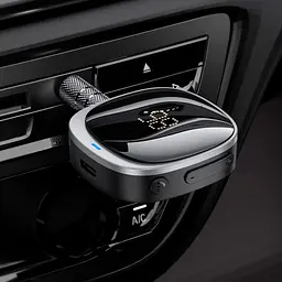 Bluetooth аудіо адаптер Hoco E80 Travel Car Black [133458] - мініатюра 7
