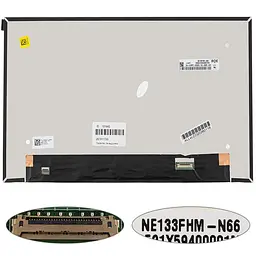 Матриця 13.3 NE133FHM-N66 (1920*1080 30pin(eDP) LED SLIM(без дод. панелі) матова роз'єм праворуч знизу) для ноутбука (renew)