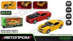
Машинка металева Chevrolet Camaro SS 1:32 АВТОПРОМ світло звук 68335 - мініатюра 6