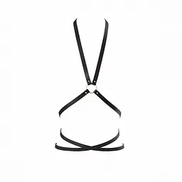 Портупея з еко-шкіри Bijoux Indiscrets MAZE - Multi-Way Body Harness Black, OS, чорний - мініатюра 5