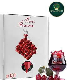 Вино солодке вишневе "Пані Вишня" Royal Fruit Garden 10л 