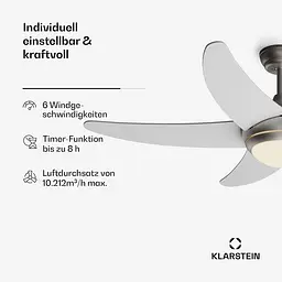 Стельовий вентилятор Klarstein Bolero Smart (10046082) - мініатюра 5