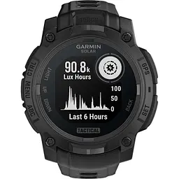 Смарт-годинник Garmin Instinct 3 Solar 45mm Tactical Edition Black with Black Band (010-02934-50) [137249] - мініатюра 8