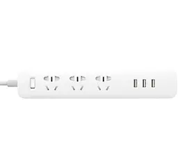 Подовжувач XiaomiXiaomi Power Strip 27W QC3.0 (3 розетки + 3 USB) 1.8 m White (MJCXB02QM) (NRB4049CN) - мініатюра 2