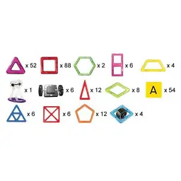 Конструктор Магнікон 268 деталей Plastic box (MK-268) - мініатюра 8