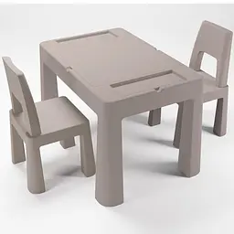 Комплект меблів Tega Baby Teggi Multifun: стіл + 2 стільця stone (TI-011-177) - мініатюра 2