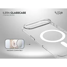 Чохол iLera GlassCase + Camera Button with MagSafe для Apple iPhone Air Frosted (ILGCLCa17Air) [150409] - мініатюра 6