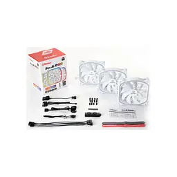 Кулер до корпусу Enermax SQUA RGB WHITE 3x 120 mm (3 PACK) (UCSQARGB12P-W-BP3) - мініатюра 6