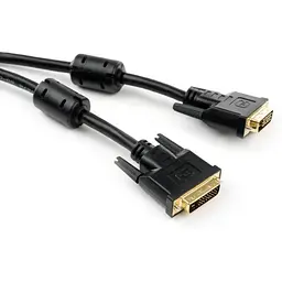 Кабель мультимедійний DVI M to DVI M 1.8m 24+1pin Vinga (VCPDCDVIMM1.8BK)