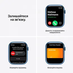 Смарт-годинник Apple Watch S7 45 BLUE AL ABY SP GPS-RUS (Grade C) Seller Refurbished - мініатюра 11