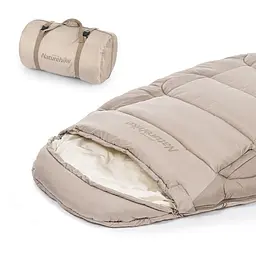 Спальний мішок овальний Naturehike PS300 CNK2350WS026, бежевий - мініатюра 3