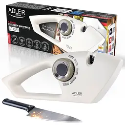 Точилка Adler AD 4530, 5-етапна, для ножів і ножиць, алмазна та керамічна, відновлює гостроту, для гладких і зубчастих ножів