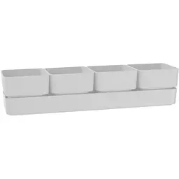 Вазон TeraPlast Sierra 38 x 9 x 8 см білий (8769038311)