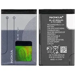 Батарея Nokia/Microsoft Nokia BL-4C (2650, 5100, 6100, 6101, 6300, 6131, 6125, 1661, 6170, 6230, 6230i, 6260) 860 мА*год