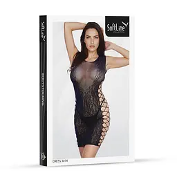 Міні-сукня SoftLine 3014, One Size (чорний) - мініатюра 3