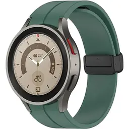 Ремінець DK CDK Silicone Sport Magnetic "L" для Samsung Galaxy Watch FE (R861) 40mm (015834) (green / black)