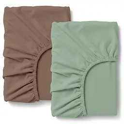 Набір простирадло на резинц фланель 80х160 MINT MOCHA COSAS (4822052485132)