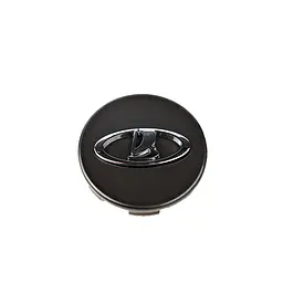 Емблема ковпака Lada графітова з Хром логотипом 57x52x12 мм (OEM: 21723101014) - мініатюра 3